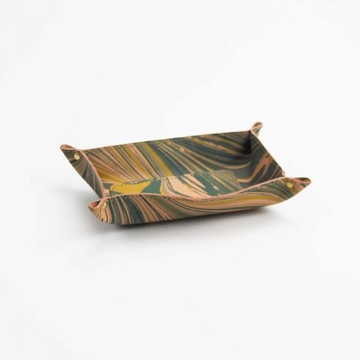 Marble Leather Valet Tray Shandells