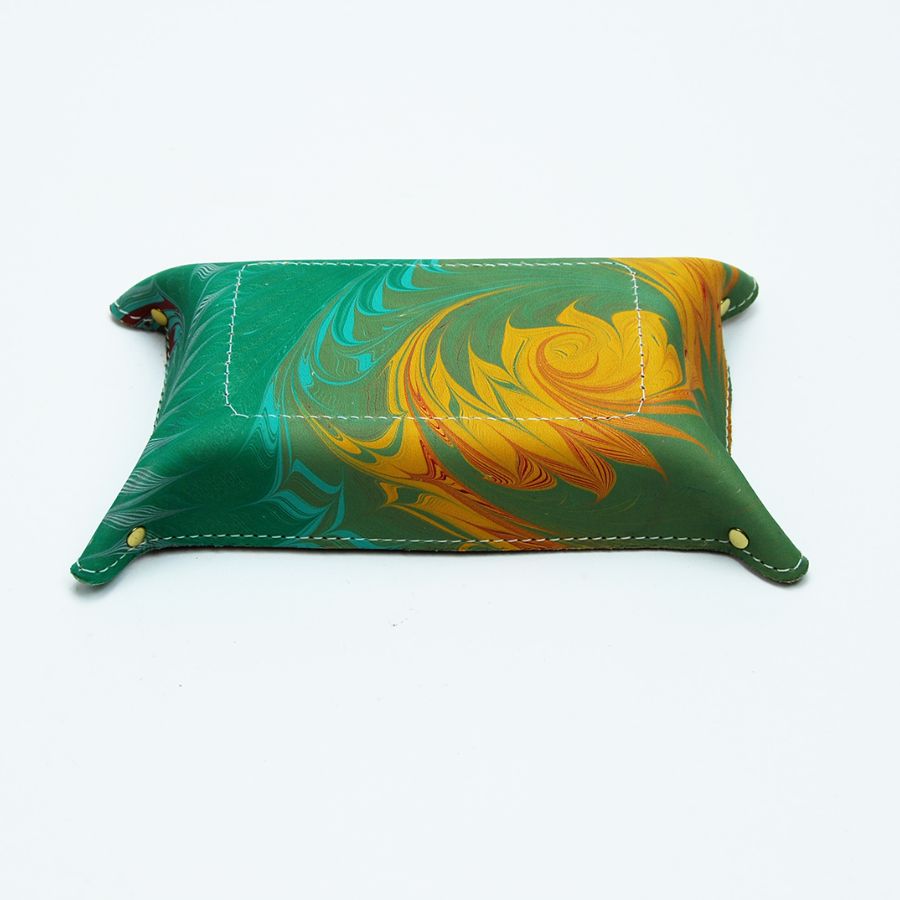 Marble Leather Valet Tray Shandells