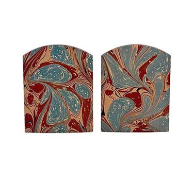 Marble Paper Bookends