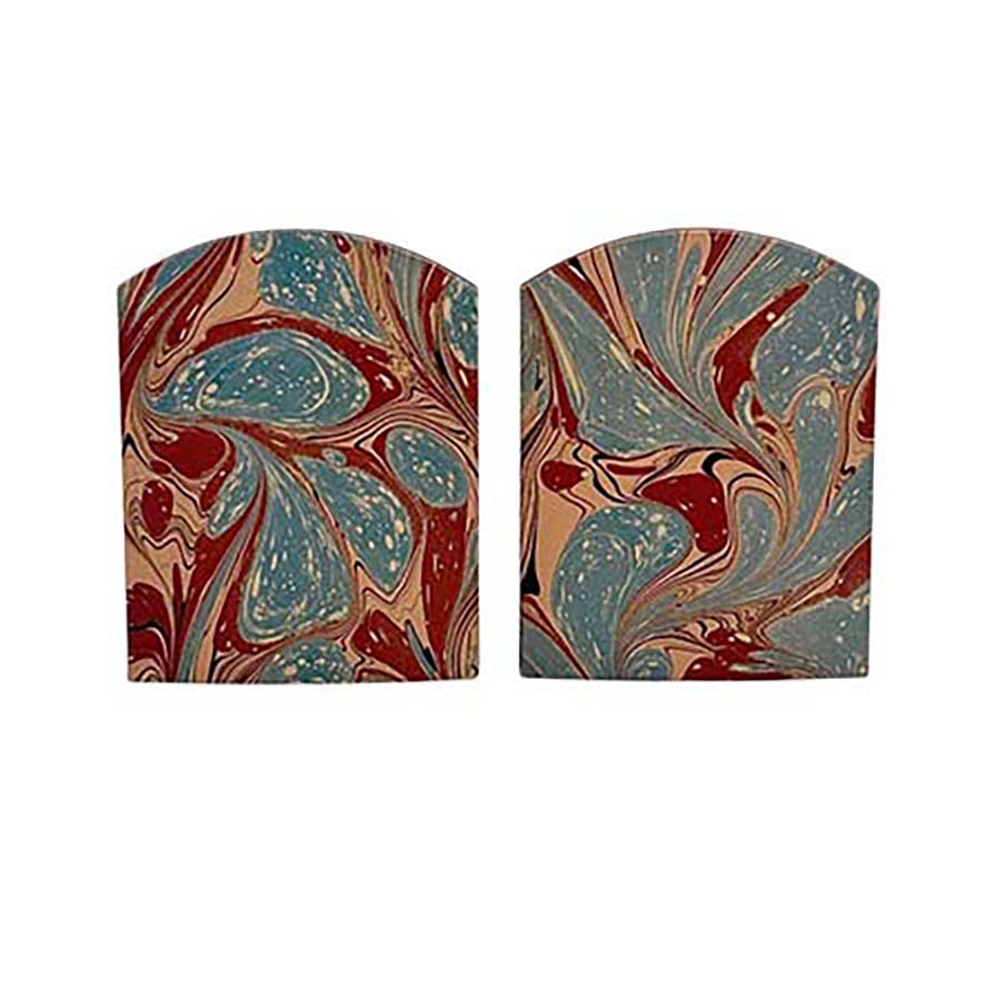 Marble Paper Bookends