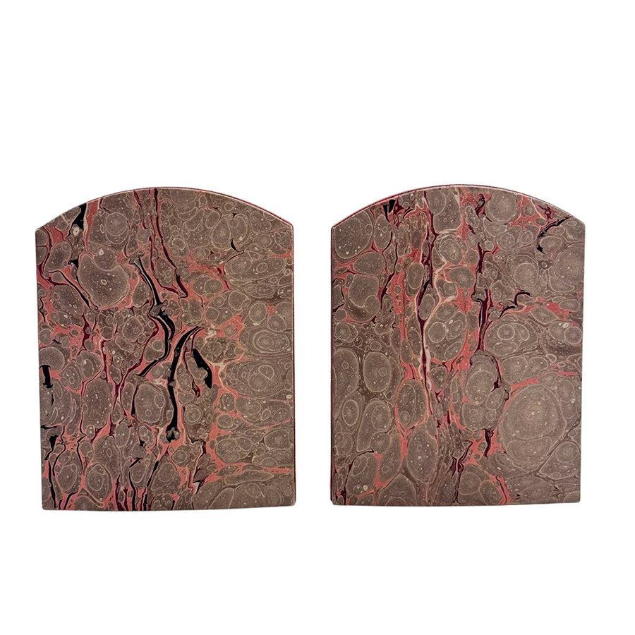 Marble Paper Bookends