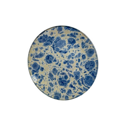 Marble Paper Glass Tray 4" Round