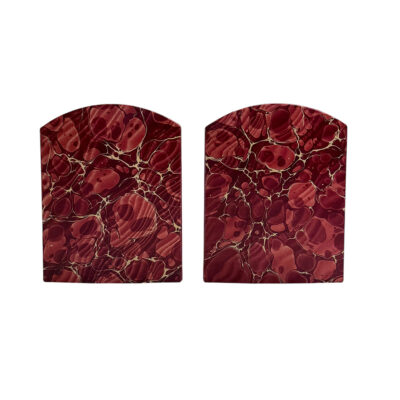 Marble Paper Bookends