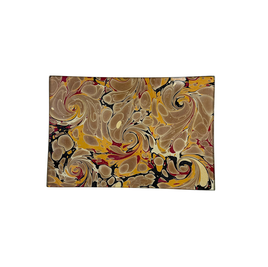 Marble Paper Glass Tray 4" x 6"