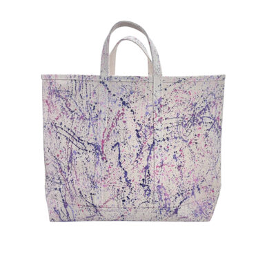 Splatter Tote Bag - Pink and Purple