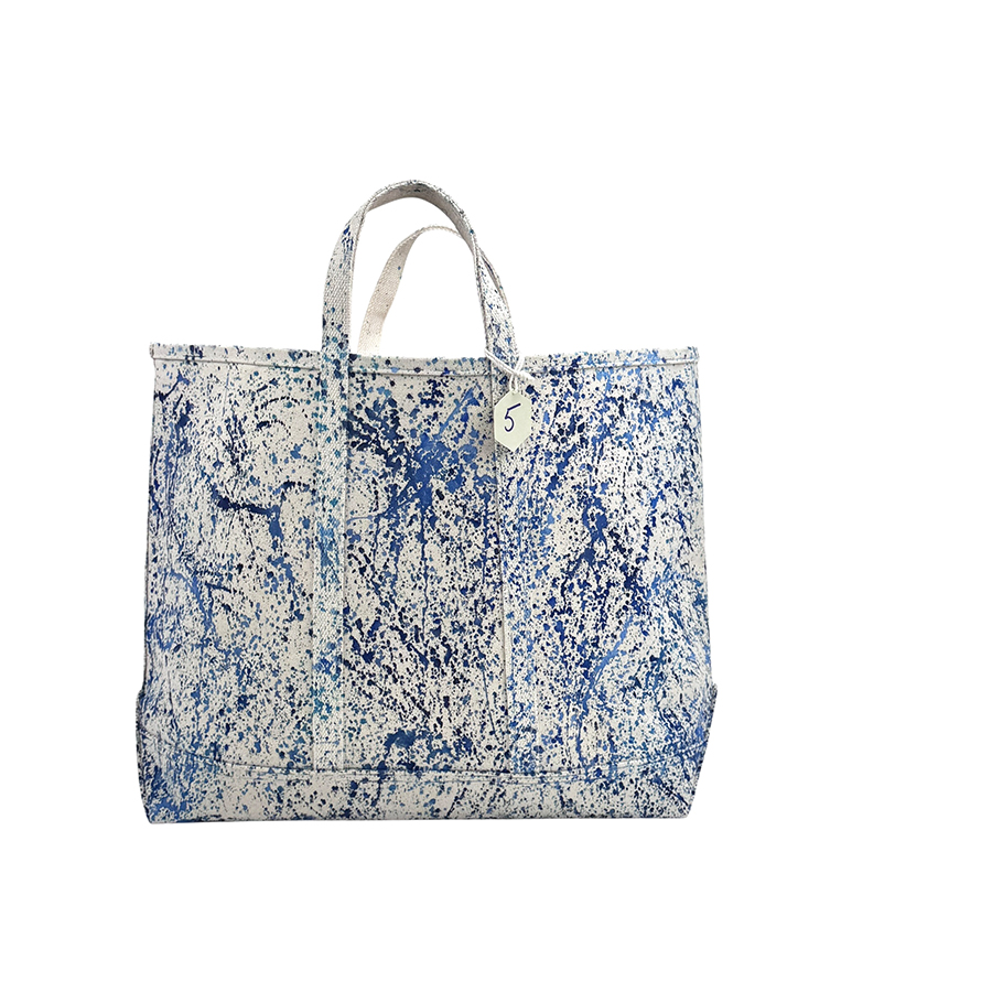 Splatter Tote Bag - Blues 5