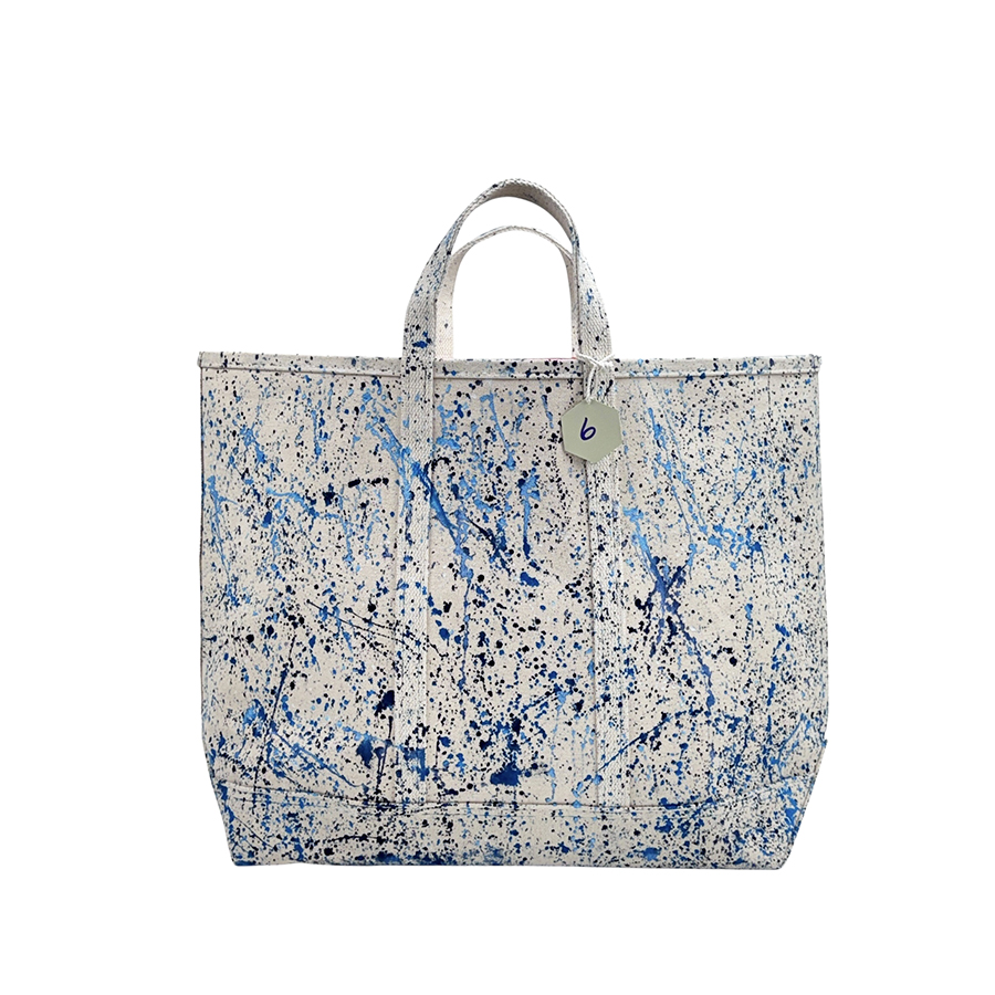 Splatter Tote Bag - Blues 6