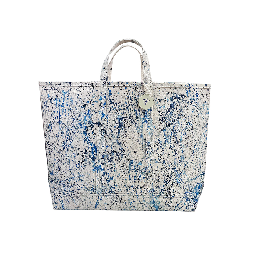 Splatter Tote Bag - Blues 7