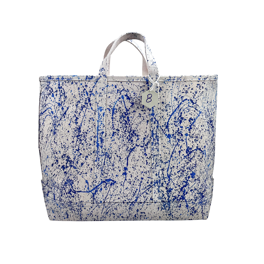 Splatter Tote Bag – Blues 8