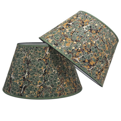 Marble Paper Lampshades - Pair